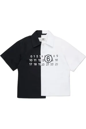 Maison Margiela Poloshirt mit Nummern-Print