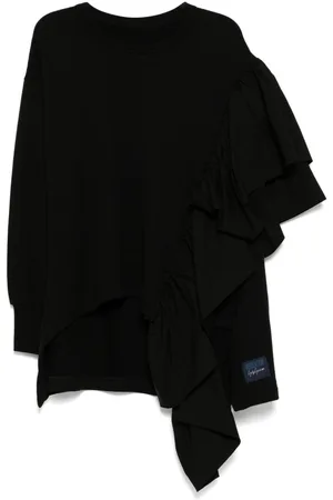 YOHJI YAMAMOTO Oberteil mit Rüschendetail
