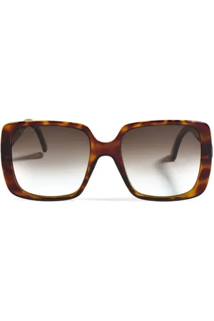 Gucci Sonnenbrille mit eckigem Gestell
