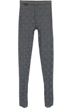 Marine Serre Strumpfhose mit Monogrammmuster