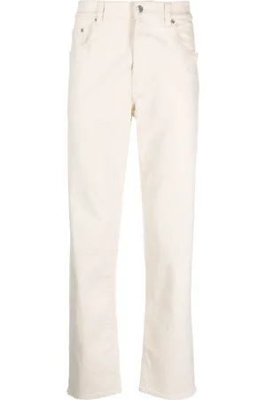 DEPARTMENT 5 High-Waist-Jeans mit Logo-Applikation