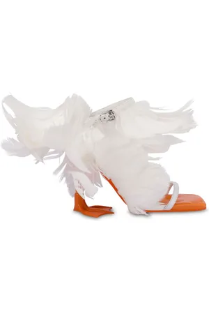Moschino Sandalen mit Federn