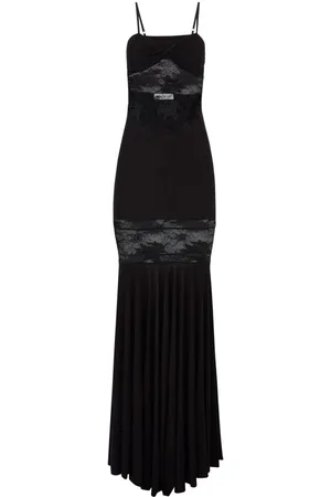 Nina Ricci Maxikleid mit Spitzendetail