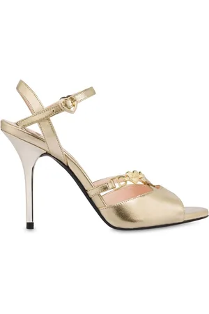 Moschino Sandalen mit Logo-Schild