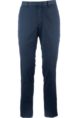 HUGO BOSS Schmale Hose mit Logo-Applikation