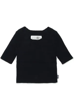 Maison Margiela Geripptes Strickoberteil