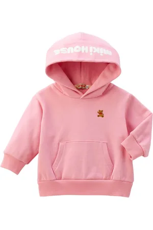 Miki House Hoodie mit Bär-Stickerei