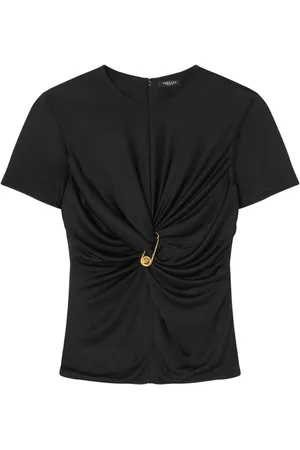 VERSACE Gerafftes Safety Pin Oberteil