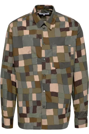 Maison Kitsuné Hemd mit geometrischem Print