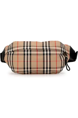 Burberry 2018-2024 mittelgroße Nylon Sonny Gürteltasche mit House Check