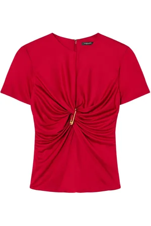VERSACE Gerafftes Safety Pin Oberteil