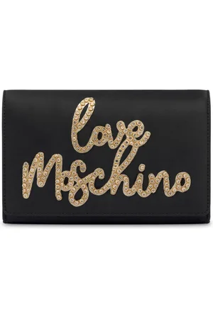 Moschino Umhängetasche mit Strasslogo
