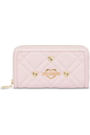 Moschino Portemonnaie mit Logo-Schild