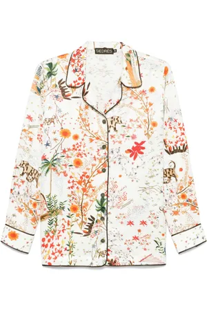 SIEDRES Hemd mit Blumen-Print