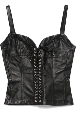 Ludovic De Saint Sernin Bustier-Top aus Leder