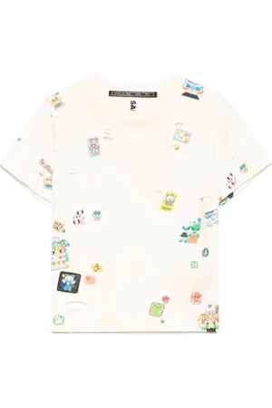 SANKUANZ T-Shirt mit grafischem Print