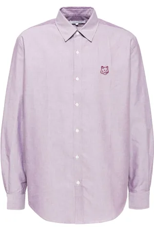 Maison Kitsuné Hemd mit Fox Head-Stickerei