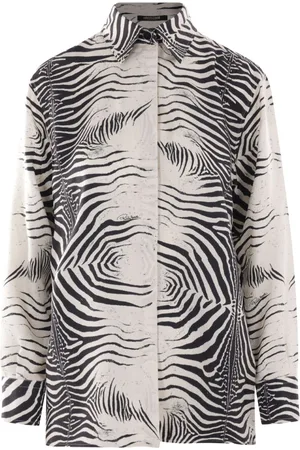 Roberto Cavalli Hemd mit Zebra-Print