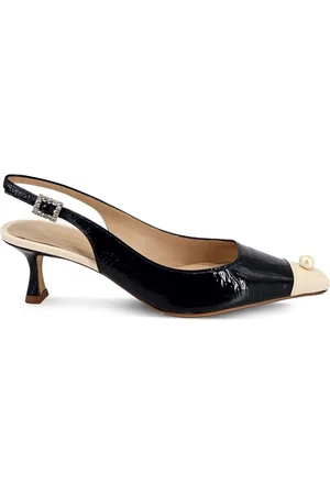 Madison.Maison Slingback-Pumps mit Perlen