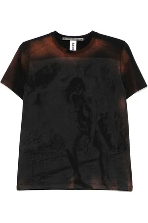 SANKUANZ Ausgeblichenes T-Shirt