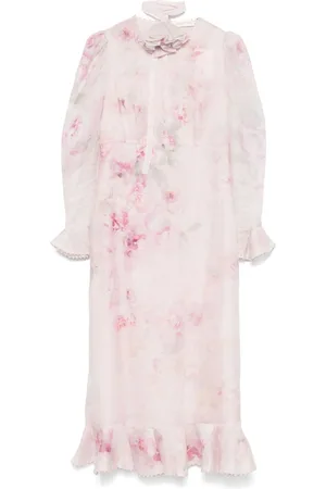 ZIMMERMANN Crush Flower Midikleid