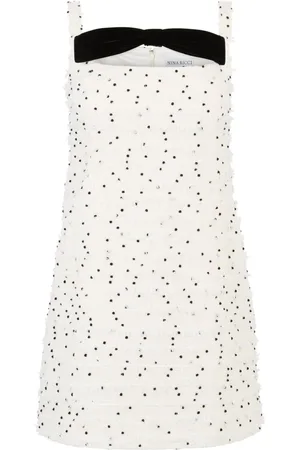 Nina Ricci Minikleid mit eckigem Ausschnitt