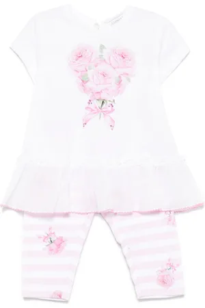 MONNALISA Hosen-Set mit Rosen-Print