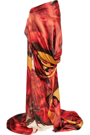 SANKUANZ Rock mit durchgehendem Print