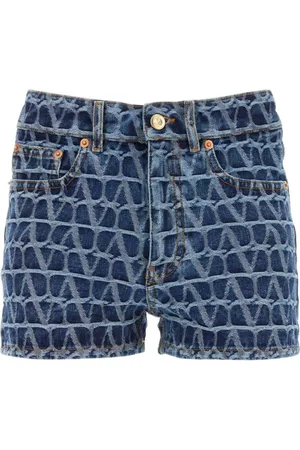 VALENTINO GARAVANI Toile Iconographe Jeansshorts