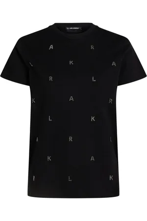 Karl Lagerfeld T-Shirt mit Strassverzierung