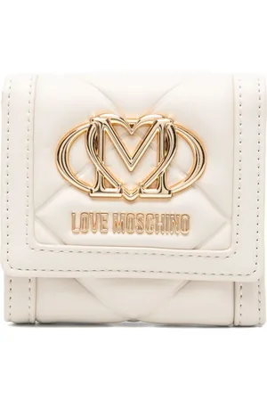 Moschino Portemonnaie mit Logo-Schild