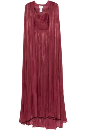 Ana Radu Plissiertes Abendkleid im Layering-Look