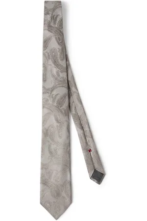 Brunello Cucinelli Seidenkrawatte aus Paisley-Jacquard