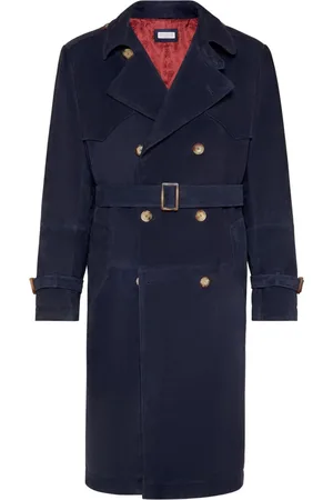 Brunello Cucinelli Trenchcoat aus Wildleder