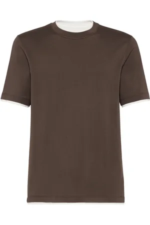 Brunello Cucinelli T-Shirt im Layering-Look