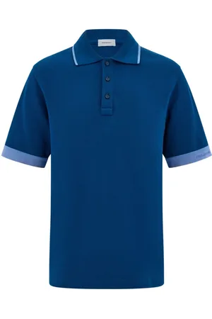 Salvatore Ferragamo Poloshirt mit Kontrastbündchen