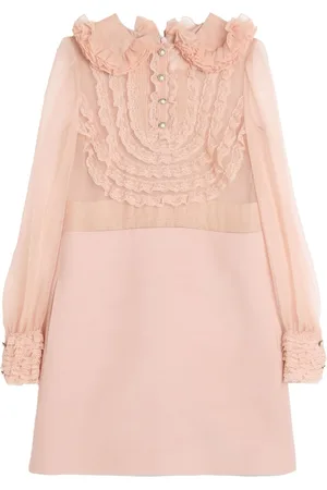 VALENTINO GARAVANI Besticktes Crepe Couture Minikleid