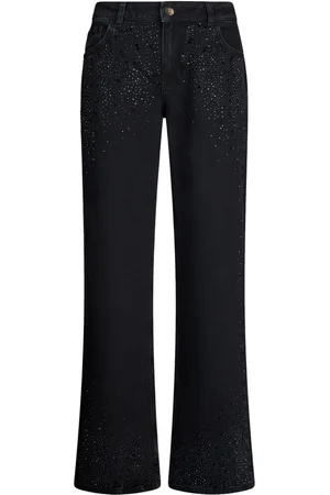 Liu Jo Weite Jeans mit Strass