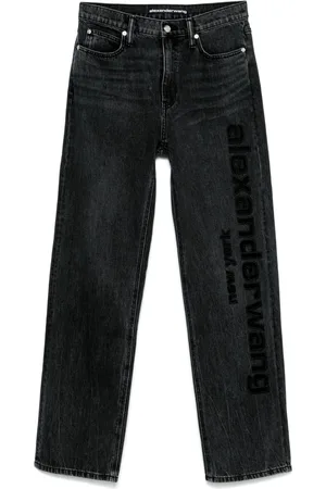 Alexander Wang Jeans mit Cut-Out-Logo