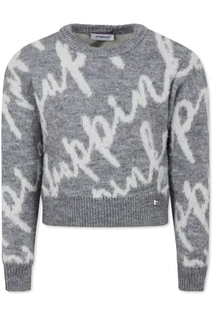 Pinko Pullover mit Intarsien-Logo
