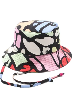 CHANEL 1986-1988 Fischerhut mit Print