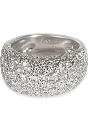 Cartier 18kt Weißgoldring mit Diamanten