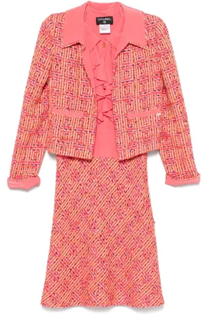 CHANEL 2001 Tweed-Kleid-Set