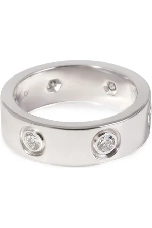 Cartier 18kt Love Weißgoldring mit Diamanten