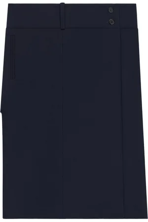 Courrèges Rock mit Gürtel und Schlitz
