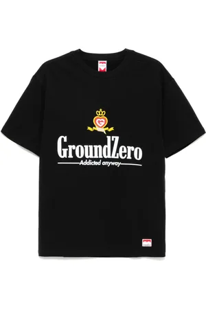 Ground Zero T-Shirt mit Logo-Print