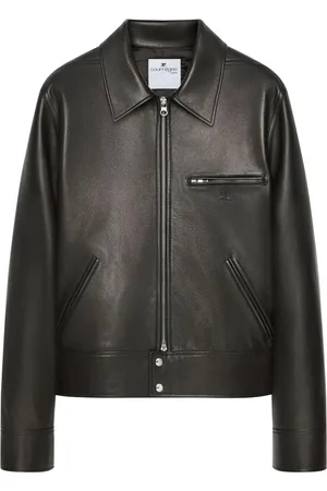 Courrèges Lederjacke mit Reißverschluss