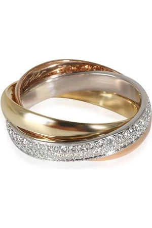 Cartier Kleiner 18kt Trinity Goldring mit Diamanten
