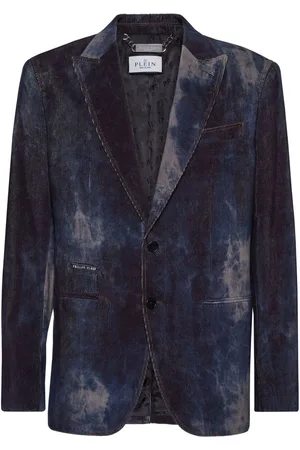Philipp Plein Sakko aus Samt mit Bleach-Effekt