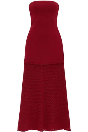 POSSE Schulterfreies Maxikleid